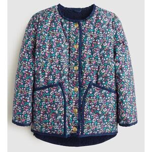 Crewcuts XL reversible floral primaloft fleece jacket